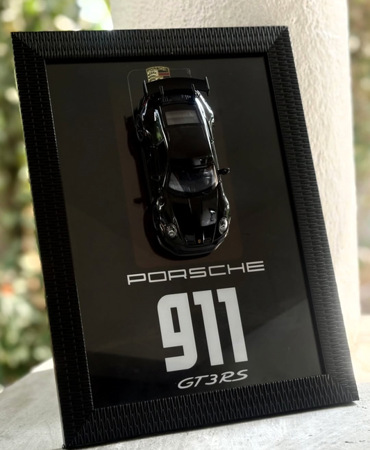 Black Porsche Car frame