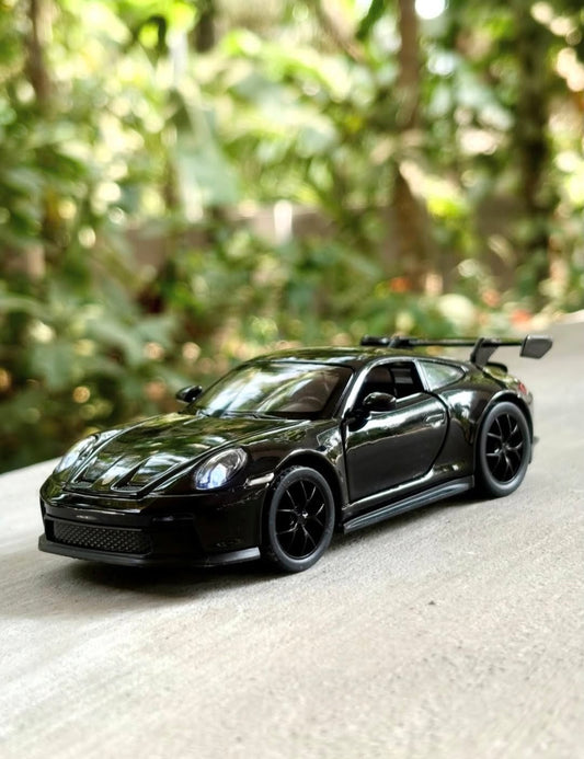 Black Porsche Car frame